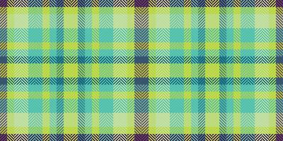 Vibrant lime green and teal plaid pattern. Perfect for textile design, website backgrounds, or fashion projects. This energetic, modern design evokes feelings of freshness and optimism. vector