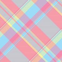 Sweet pastel plaid pattern. Perfect for backgrounds, textiles, or springsummer designs. The soft, intersecting lines create a cheerful and optimistic mood. vector