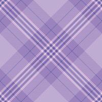 Elegant lilac and lavender plaid pattern. Perfect for textile design, fashion, branding, or website backgrounds. This soft, subtle texture evokes feelings of serenity and sophistication. vector