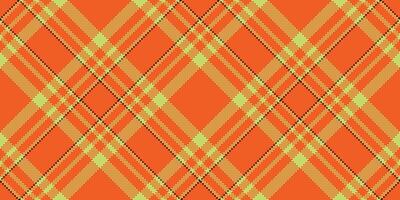 Vibrant plaid pattern with intersecting lines. A warm, retro texture, perfect for backgrounds, textiles, or digital design projects requiring a traditional touch. vector
