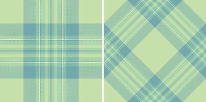 Two pastel green and blue plaid patterns. Perfect for textile design, fashion, backgrounds, and website design. These calming, versatile textures offer a soft, modern aesthetic. vector