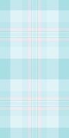 Scarf seamless textile tartan, oilcloth fabric texture. Veil plaid pattern background check in light and light cyan colors. vector