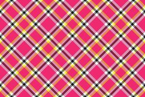 Vibrant pink, yellow, and black plaid pattern. Perfect for fashion, textile, and web design projects. This bold, geometric design evokes energy and style. vector