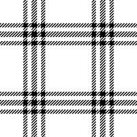 Striking black and white plaid pattern, perfect for textile design, website backgrounds, or fashion projects. vector