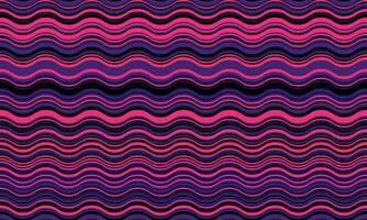 Vibrant pink and purple wavy stripes create a dynamic, hypnotic pattern. Ideal for backgrounds, textiles, or website design, this abstract image evokes energy and movement. vector