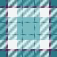 Elegant teal and white plaid pattern. Subtle texture adds depth to this versatile design, perfect for textile projects, website backgrounds, or seasonal branding. vector