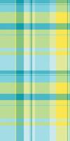 Internet seamless fabric check, primary tartan textile background. Countryside pattern texture plaid in cyan and yellow colors. vector