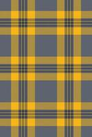 Vibrant yellow and slate gray plaid pattern. Perfect for textile designs, backgrounds, or autumnal themed projects. vector