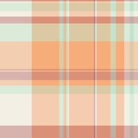 Soft, pastel plaid pattern. A delicate geometric design in peach, tan, and green. Use for backgrounds, textiles, design projects, or creating a gentle atmosphere. vector