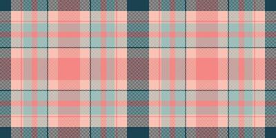 Subtle peach and teal plaid pattern. Perfect for textile design, fashion, or website backgrounds. This soft, repeating texture evokes a feeling of calm and sophistication. vector