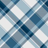 Elegant diagonal plaid pattern in cool blue tones. Perfect for textile design, website backgrounds, or stylish branding. Modern, geometric texture conveys sophistication and order. vector