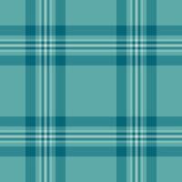 Elegant teal plaid pattern. Classic textile design for backgrounds, fabrics, or decorative use. Calming and sophisticated texture. Seamless, versatile template. vector