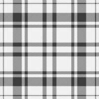 Classic monochrome plaid pattern, a versatile background or texture. Evokes tradition and style. Ideal for textiles, design, and seasonal themes. vector