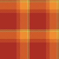 Vibrant autumnal plaid pattern in warm oranges and muted greens. Perfect for fallthemed designs, textile prints, website backgrounds, or seasonal branding. vector