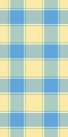 Pastel yellow and light blue plaid pattern. Perfect for backgrounds, textiles, or website designs. Subtle yet cheerful, this seamless texture evokes feelings of calm and freshness. vector
