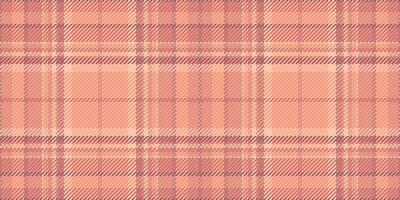 Subtle peach and rose plaid pattern. Perfect for textile design, website backgrounds, or autumnal themed projects. Evokes warmth, comfort, and a rustic aesthetic. vector