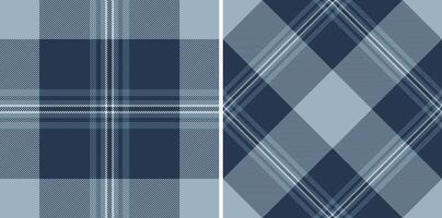 Stylish seamless plaid patterns in calming blue hues. Perfect for textile design, apparel, backgrounds, or website designs. Versatile, modern, and evokes a sense of comfort and sophistication. vector