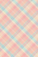 Purchase textile plaid seamless, front check pattern fabric. Soft tartan texture background in light and white colors. vector