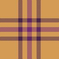 Abstract checkered pattern with gold and purple hues. A woven texture conveys warmth and style. Great for backgrounds, fabric designs or digital artwork. vector