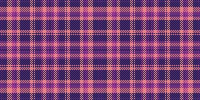 Stylish purple and peach plaid pattern. Perfect for textile design, apparel, website backgrounds, or any project needing a touch of sophisticated texture and color. vector