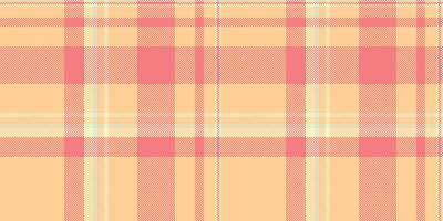 Pastel peach and coral plaid pattern. Perfect for textile designs, website backgrounds, or crafting projects. This soft, seamless texture evokes feelings of warmth and serenity. vector