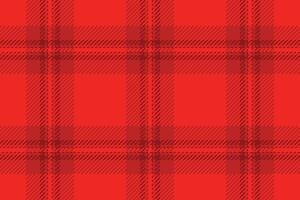 Vibrant red plaid pattern, perfect for textile design, backgrounds, or festive projects. This bold, seamless texture offers a classic yet modern feel, evoking warmth and energy. vector