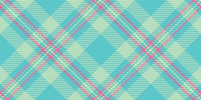 Vibrant teal and pastel plaid pattern. Perfect for textile designs, website backgrounds, or fashion projects. This cheerful, seamless texture evokes feelings of freshness and summer. vector