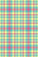 Vibrant pastel plaid pattern. Perfect for textile design, website backgrounds, or cheerful branding. vector