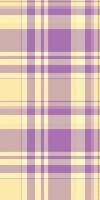 Pastel yellow and purple plaid pattern. Perfect for textile design, fashion, websites, and branding. A soft, cheerful texture ideal for spring or summer themes. vector