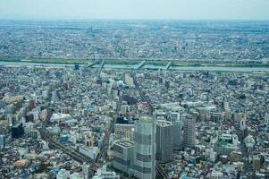 Cityscape View from Above Tokyo Skytree in Japan photo