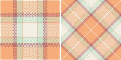 Warm plaid patterns. Textile background with checked designs. Represents comfort, tradition, and design versatility. Ideal for fashion, interiors, or graphic projects. vector
