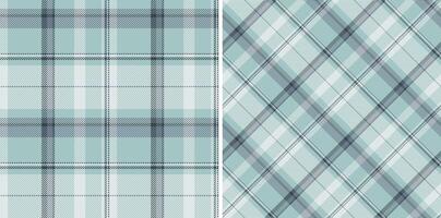 Elegant pastel green plaid patterns, perfect for textile design, wallpaper, or website backgrounds. Two distinct styles-classic and diagonal-offer versatile design options. vector