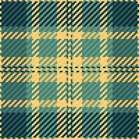 Elegant teal and gold plaid pattern. Perfect for textile design, apparel, or website backgrounds. vector