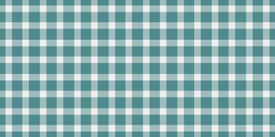 Serene teal and white gingham pattern. Perfect for backgrounds, textiles, or website designs. This simple yet elegant check evokes feelings of calm and rustic charm. vector