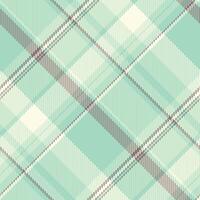 Abstract mint green and cream plaid pattern. Perfect for textile designs, website backgrounds, or stylish branding. This modern, geometric texture evokes feelings of freshness and serenity. vector