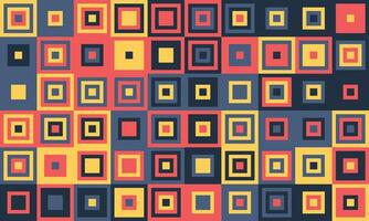 Vibrant geometric pattern of colorful squares, perfect for modern design projects. This playful yet sophisticated image evokes feelings of energy, creativity, and order. vector