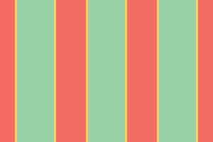 Vibrant vertical stripes in coral, mint green, and gold create a cheerful, retroinspired pattern. vector