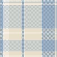 Subtle blue and beige plaid pattern. Perfect for textile design, website backgrounds, or stationery. Evokes a sense of calm and sophistication. vector