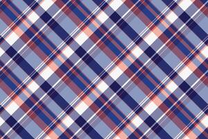 Strong textile plaid background, comfortable tartan texture fabric. Customize pattern seamless check in pastel and pink colors. vector