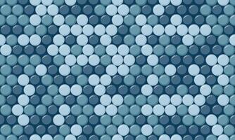 Abstract seamless pattern of overlapping circles in calming blue hues. Perfect for backgrounds, textures, website design, or print projects. Evokes a sense of tranquility and modern sophistication. vector