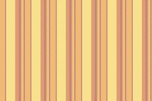 Sarment stripe vertical pattern, geometric lines background. Pexico fabric seamless texture textile in yellow and orange colors. vector