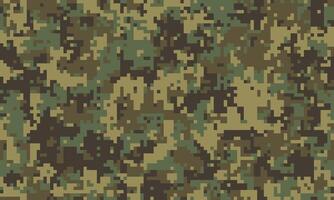 Abstract digital camouflage pattern. Perfect for backgrounds, textures, or militarythemed designs. Earthy tones create a sense of concealment and mystery. vector