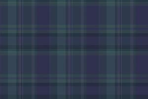 Back plaid texture pattern, network tartan fabric seamless. Fall check background textile in dark and indigo colors. vector