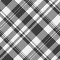Sleek grayscale plaid pattern. Modern and versatile design, ideal for textile prints, website backgrounds, or fashion designs. vector