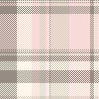 Elegant blush pink and taupe plaid pattern. Perfect for textile design, fashion, websites, or as a subtle background texture. vector