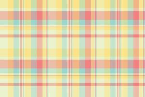 Living room textile fabric check, scrapbook tartan seamless. Thread background texture plaid pattern in light and yellow colors. vector