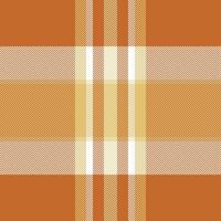 Sexy textile background , gentle plaid seamless texture. Complexity tartan check fabric pattern in orange and white colors. vector