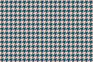 Elegant teal and blush pink houndstooth pattern. Perfect for textile design, website backgrounds, or fashion projects. vector
