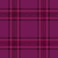 Pixel texture pattern plaid, path seamless textile. Printing background tartan check fabric in pink and dark colors. vector