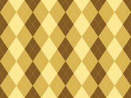 Elegant golden argyle pattern. Perfect for backgrounds, textiles, or website design. Sophisticated and timeless, this repeating diamond motif offers a touch of luxury and classic style. vector